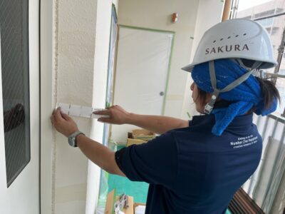 東大阪市　マンションの外壁補修　ANC工法②😄