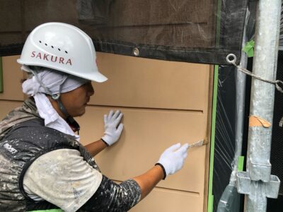 東大阪市　マンションの逆プライマー②の様子💁‍♀️