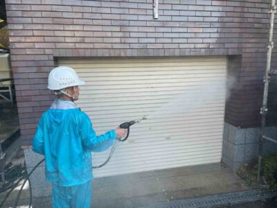 茨木市　事業用建物の高圧洗浄の様子💁‍♀️